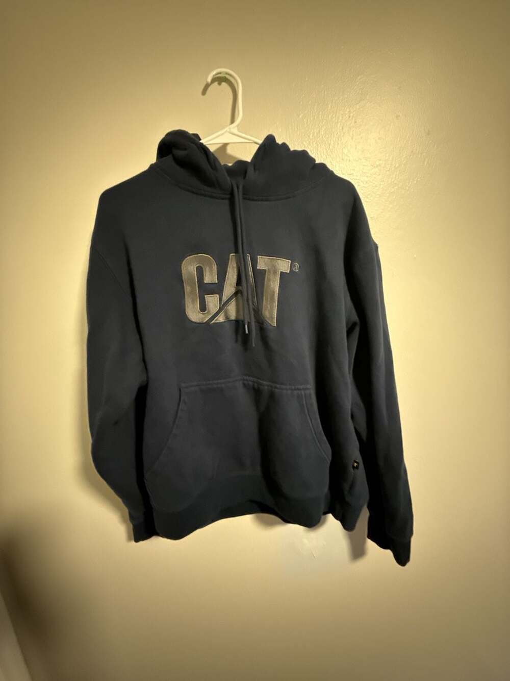 Caterpillar Cat Trademark Embroidered Logo Pullover Hoodie